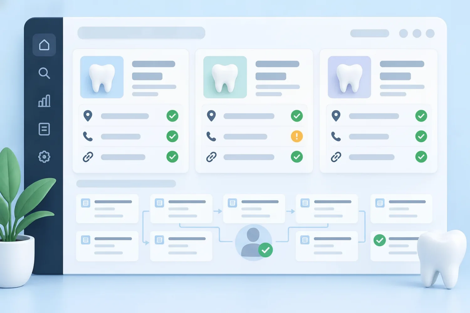 Illustrated Byteblock dashboard about Tracking Status and Routing Exceptions