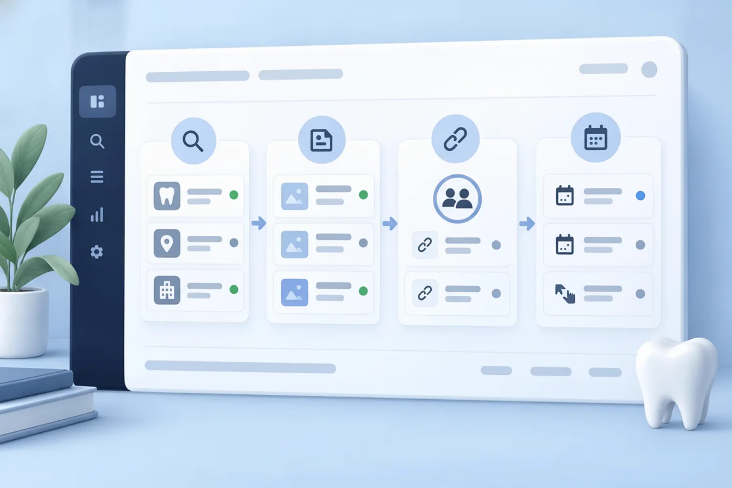 Illustrated Byteblock dashboard about The reality of front desk capacity